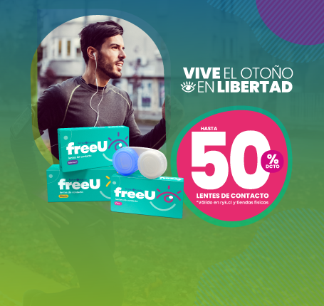 Hasta 40% en lentes de contacto