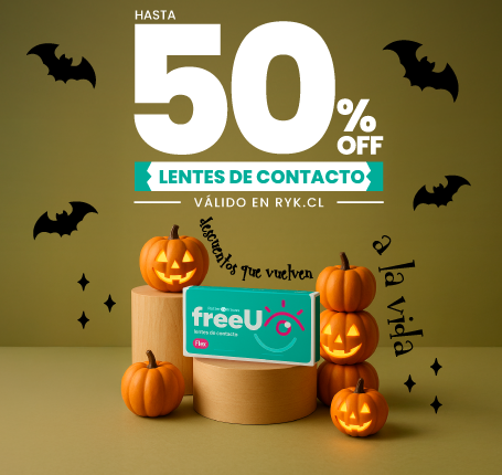 Hasta 50% dcto lentes de contacto 