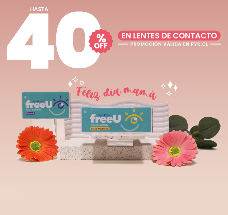 Hasta 40% en lentes de contacto