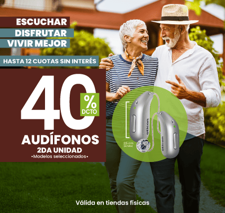 Hasta 40% dcto en la 1era unidad de audífonos