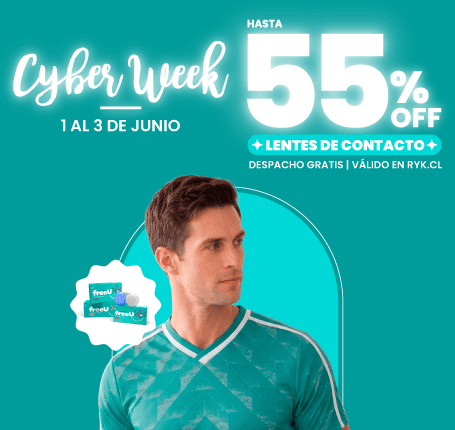 Hasta 55% dcto lentes de contacto 