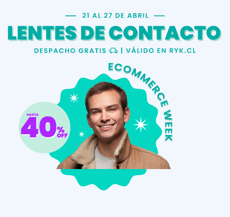Hasta 40% en lentes de contacto
