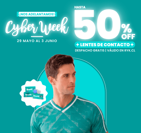 Hasta 50% dcto lentes de contacto 
