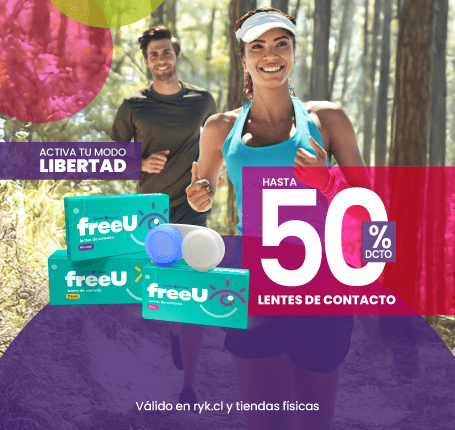 Hasta 50% en lentes de contacto