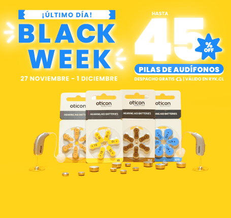 Hasta 45% dcto en pilas de audífonos