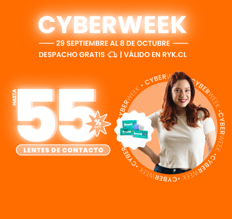 Hasta 50% dcto lentes de contacto Cyberweek