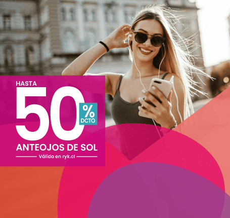 Hasta 50% dcto anteojos de sol