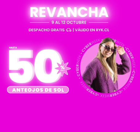 Hasta 70% dcto anteojos de sol Cyberweek
