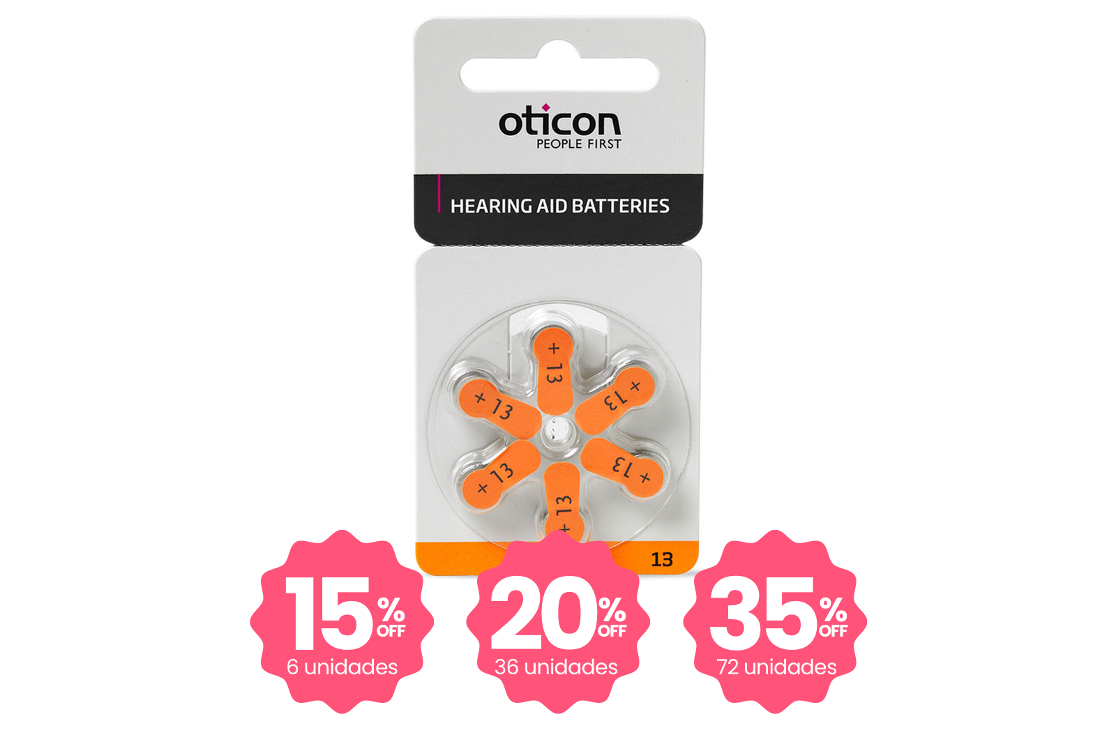 Pilas Audífonos 13 - Precio unitario