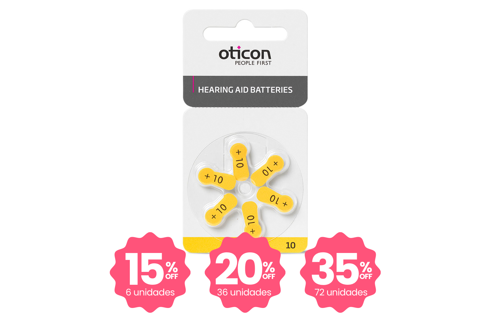 Pilas Audí­fonos 10 - Precio unitario
