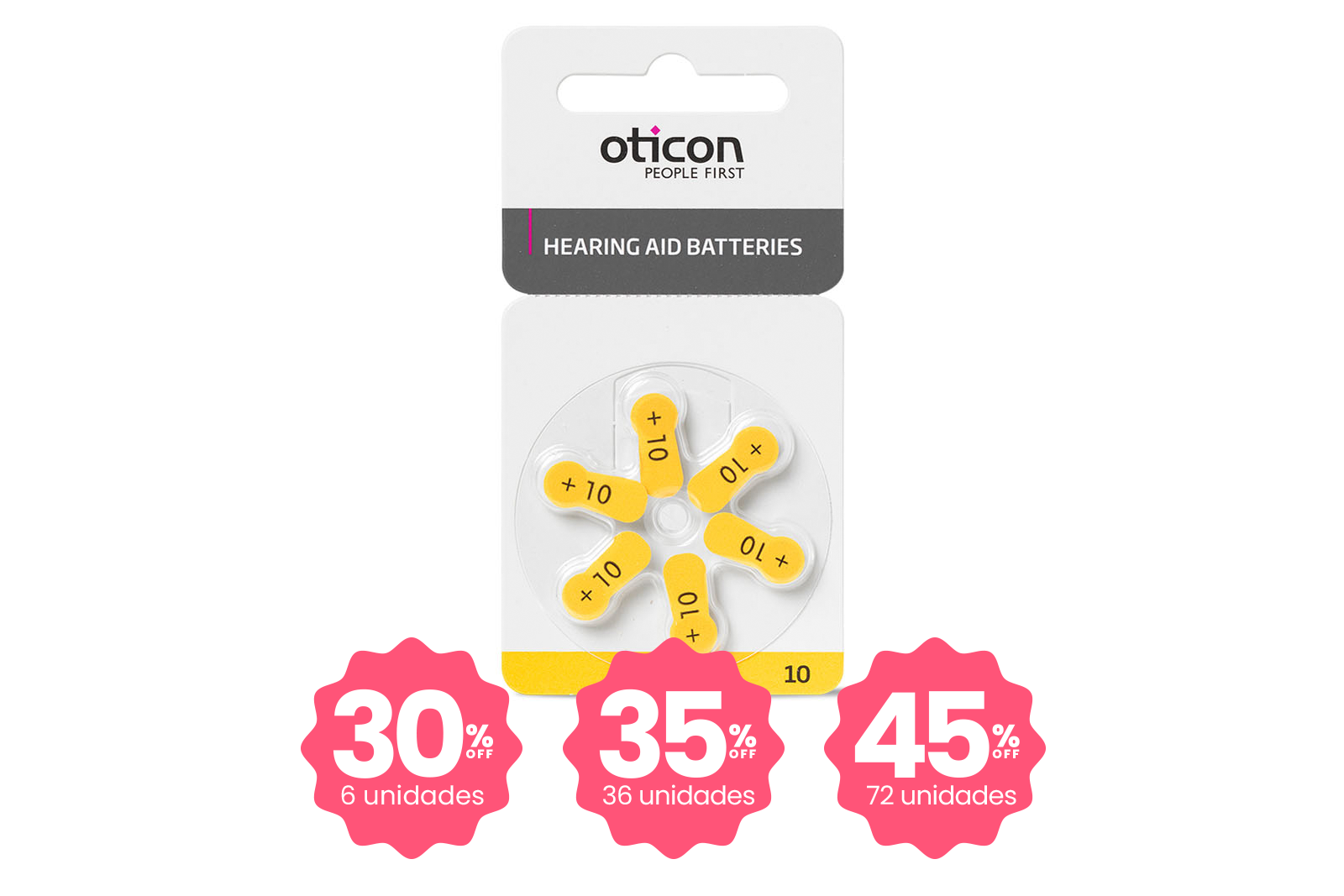 Pilas Audí­fonos 10 - Precio unitario