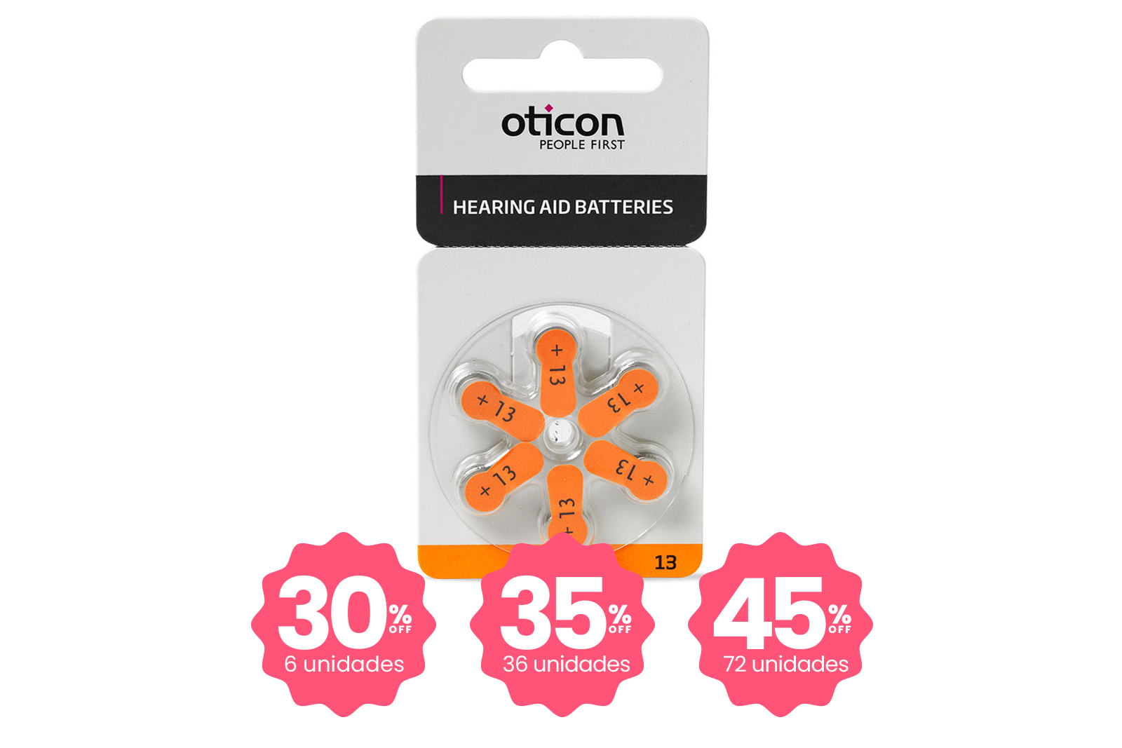 Pilas Audífonos 13 - Precio unitario