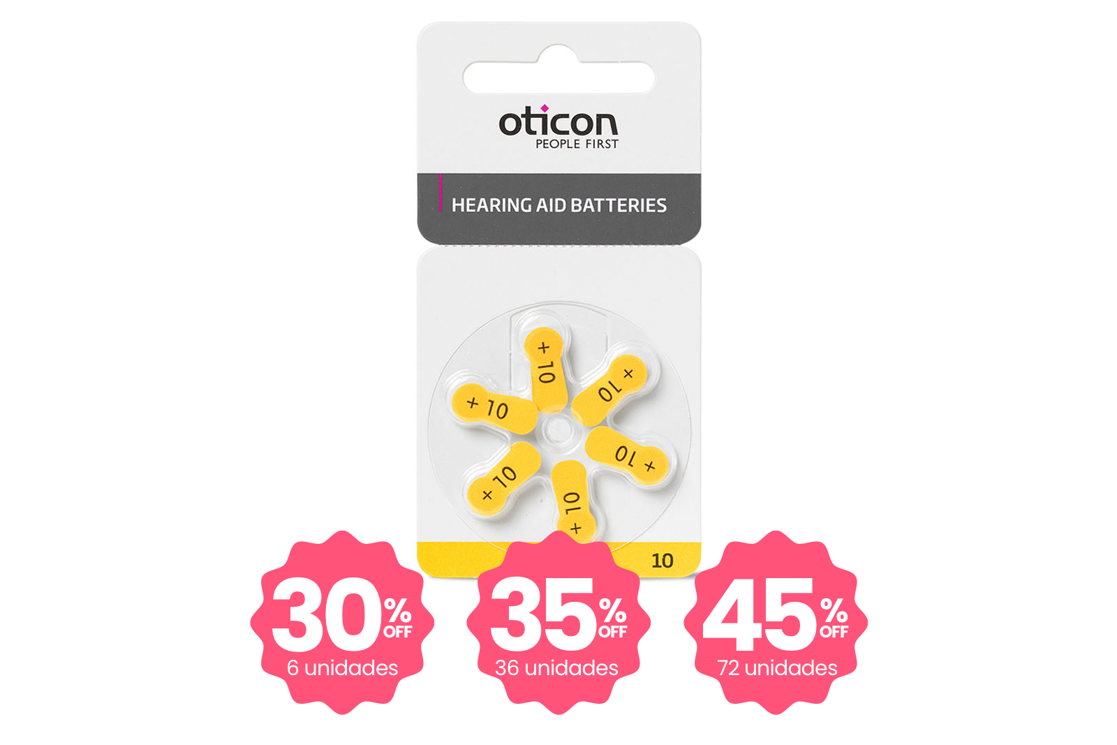 Pilas Aud&iacute;&shy;fonos 10 - Precio unitario