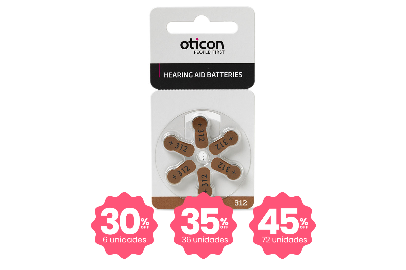Pilas Audífonos 312 - Precio unitario