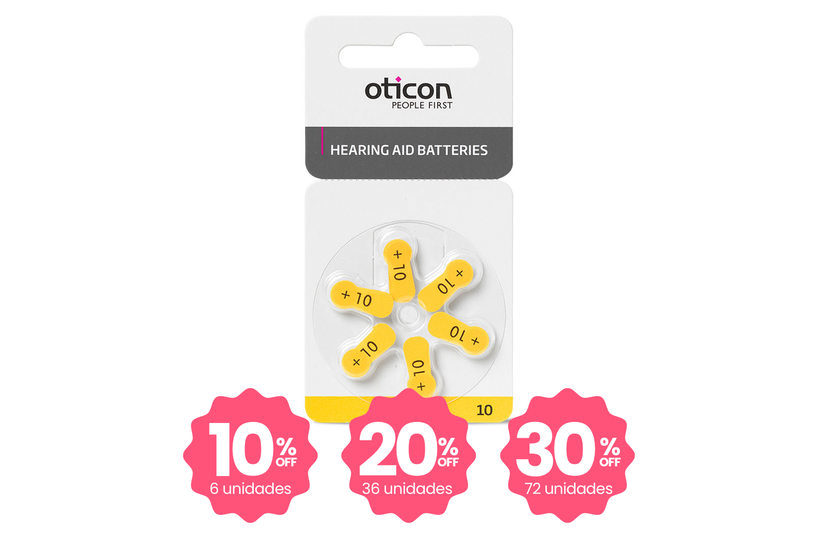 Pilas Aud&iacute;&shy;fonos 10 - Precio unitario