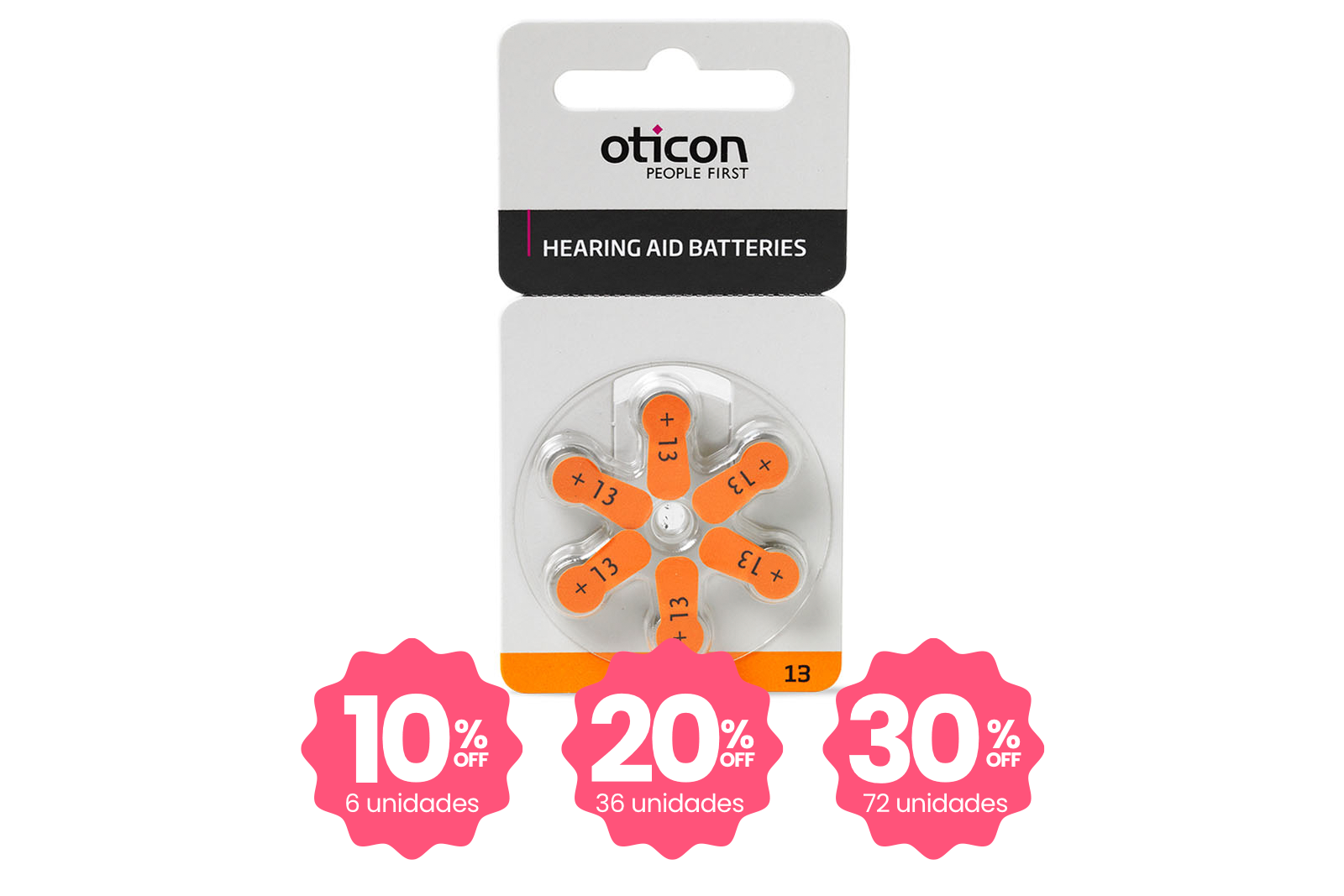 Pilas Aud&iacute;fonos 13 - Precio unitario