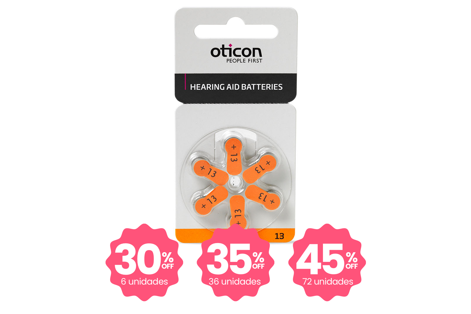 Pilas Aud&iacute;fonos 13 - Precio unitario