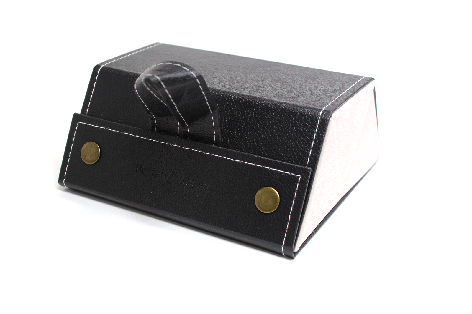 Estuche Triple Ecocuero Negro