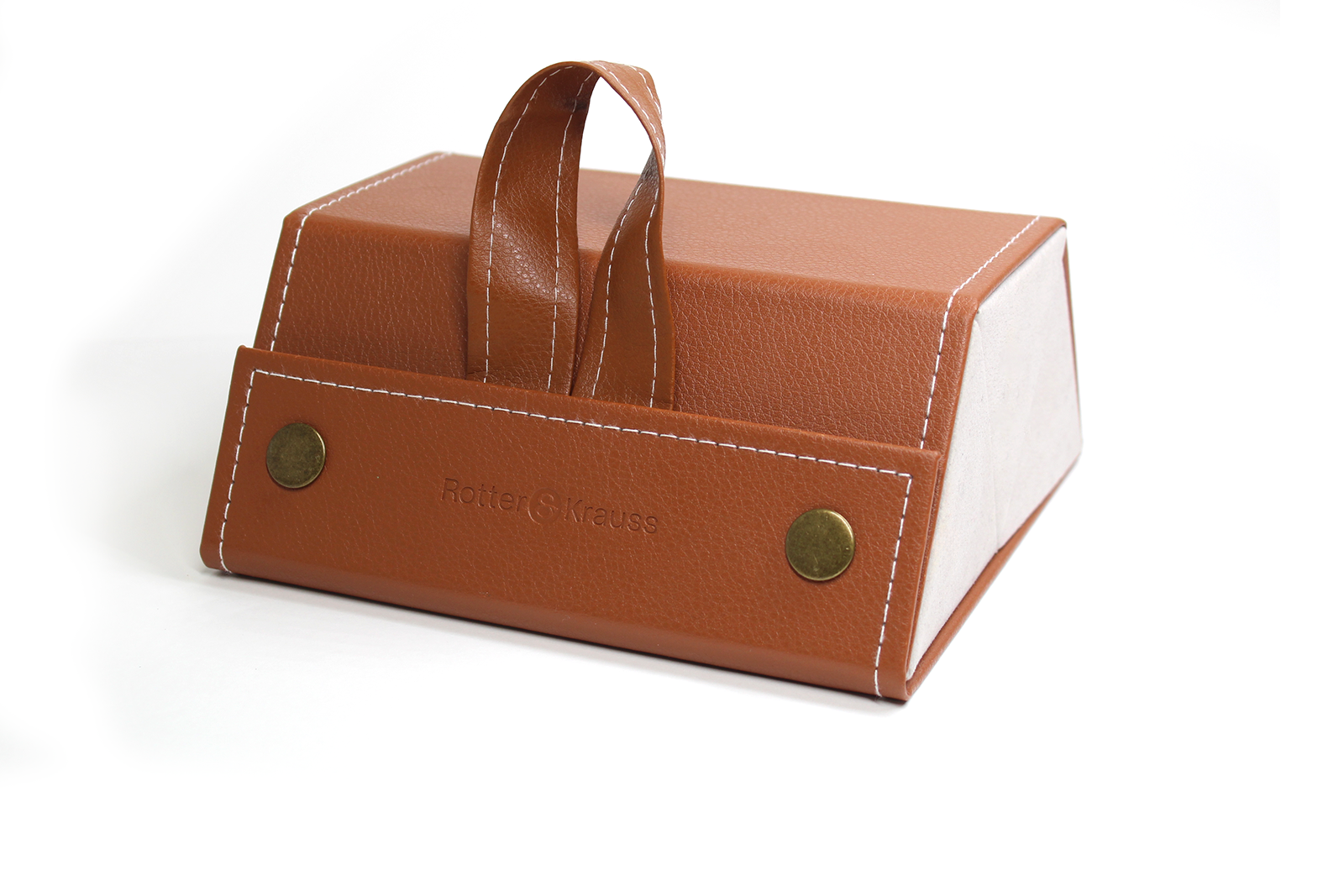 Estuche Triple Ecocuero Caf&eacute;