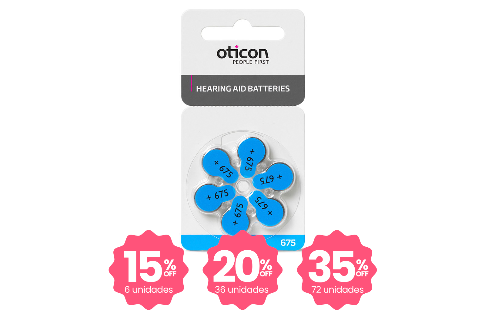 Pilas Audífonos 675 - Precio unitario